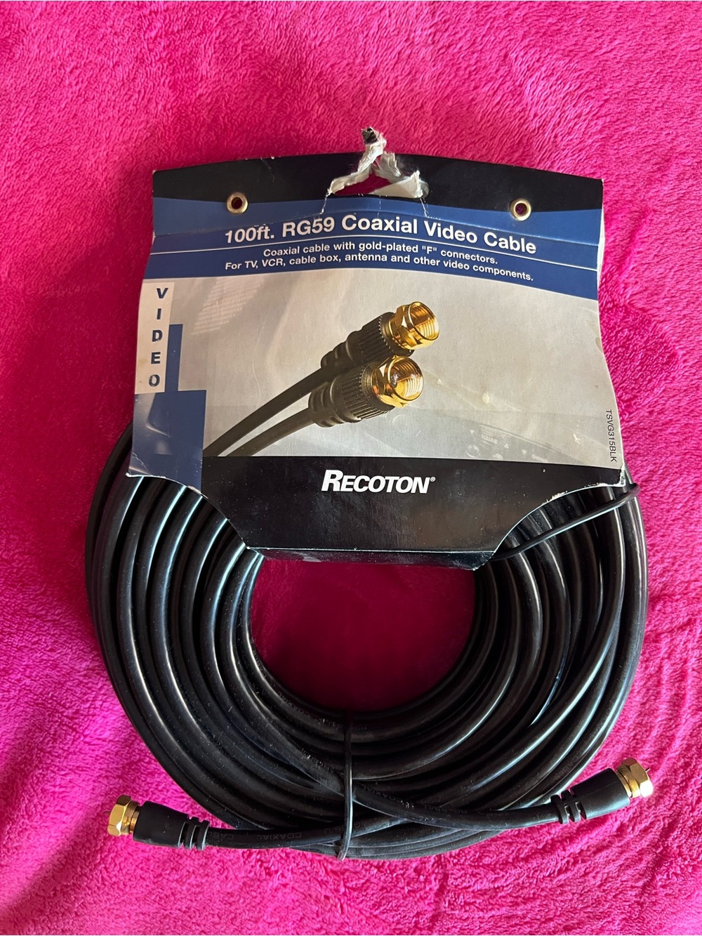 Recoton 100ft RG59 Coaxial Video Cable